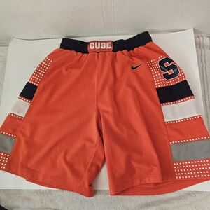 Nike Orange Men's Syracuse Basketball Shorts Size Medium Gorpcore Athleisure